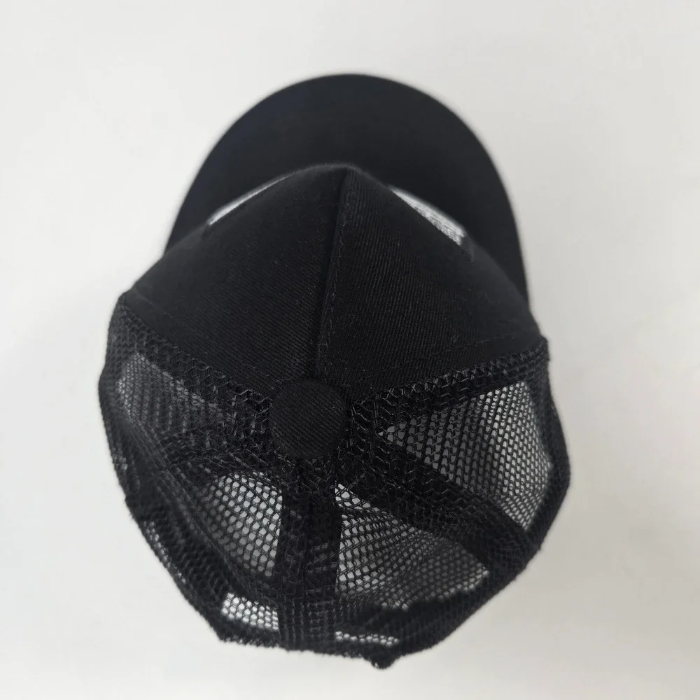 Knuckleheads Trucker Hat Kids XS Black American Flag Snapback Mesh Cap 6-12m